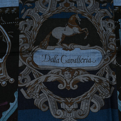 Hermes Cashmere Silk Della Cavalleria Shawl 140 4 of 8