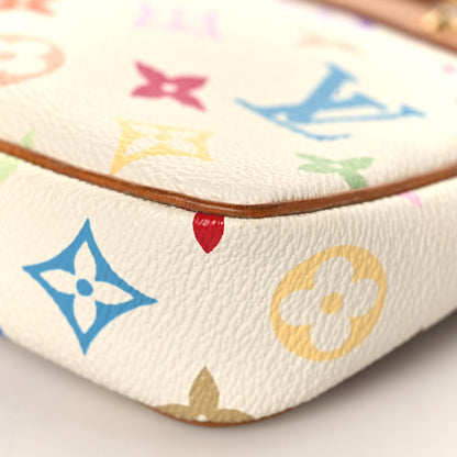 Louis Vuitton Monogram Multicolor Pochette Accessories White 8 of 8