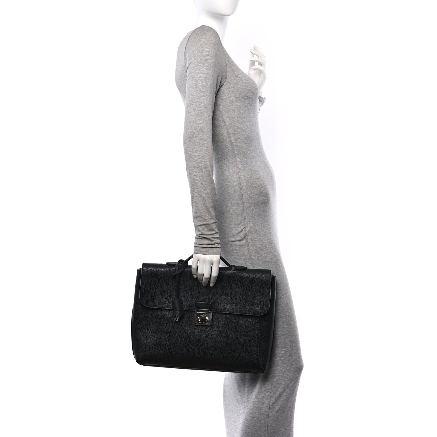 Taurillon Serviette Dorain Briefcase Black