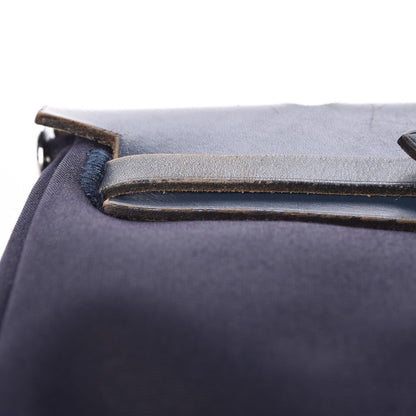 Hermes Toile Vache Calfskin Herbag PM 30 Navy Bleu Natural 15 of 25