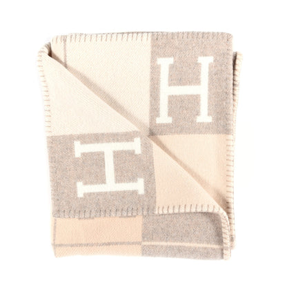 Hermes Wool Cashmere Avalon III Blanket Coco Camomille 3 of 6