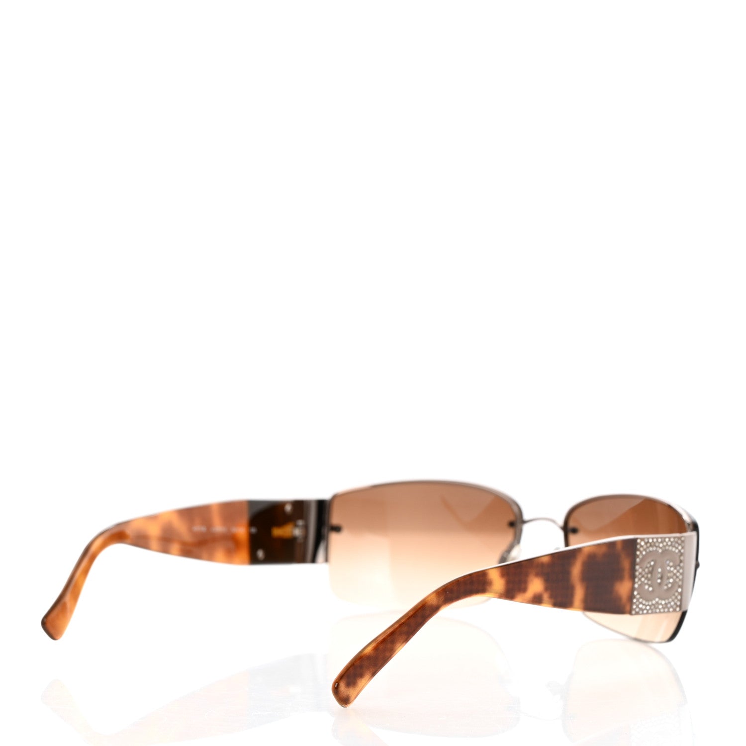 Chanel Crystal CC Sunglasses 4117-B Tortoise 4 of 8