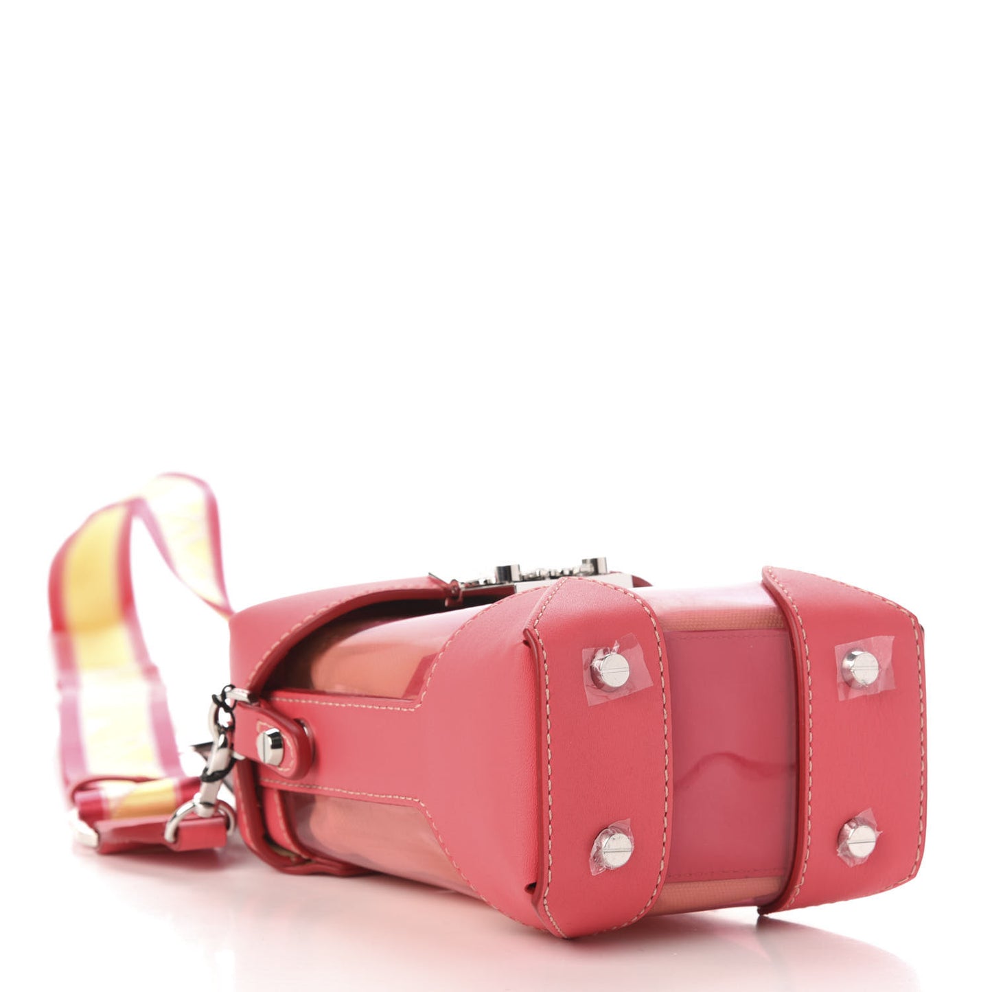Transparent Mini Berlin Crossbody Teaberry