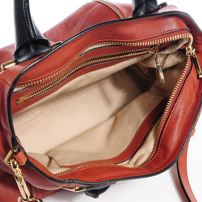 Chloe Calfskin Medium Ethel Satchel Red Blush 9 of 14