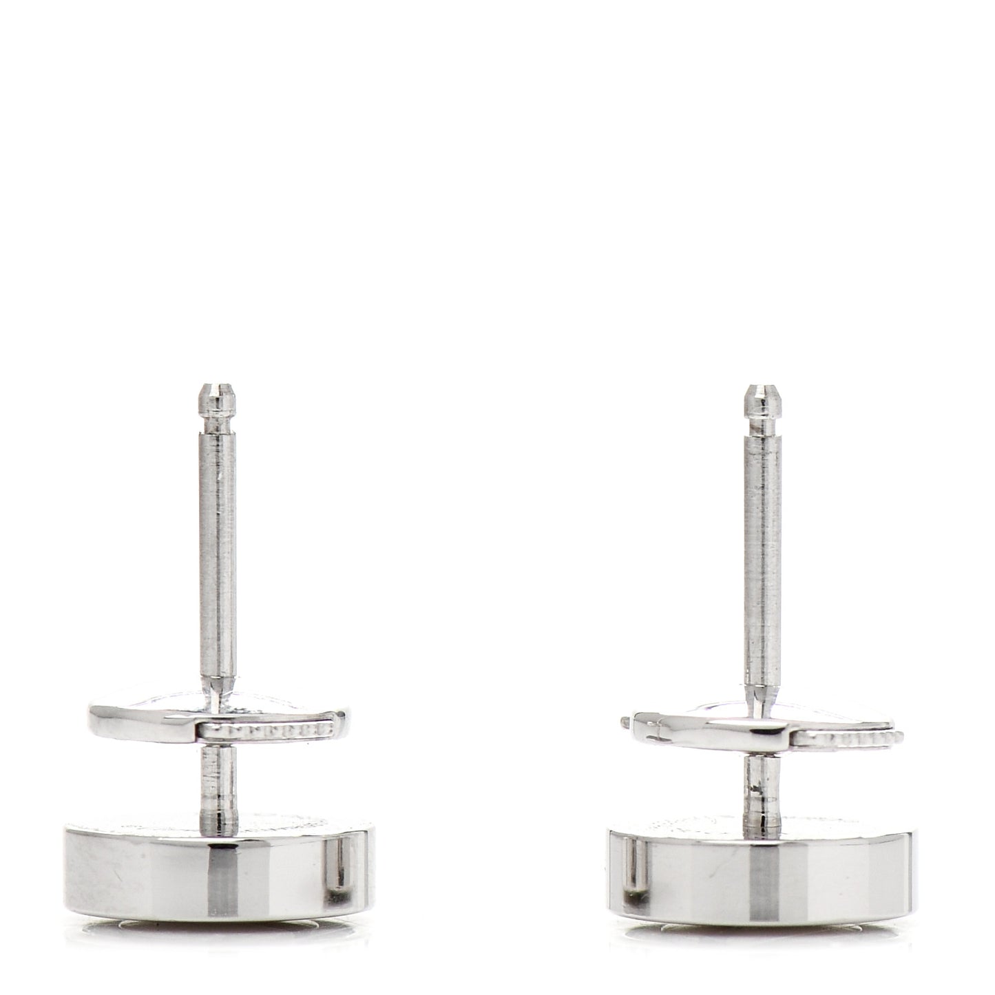 18K White Gold LOVE Earrings
