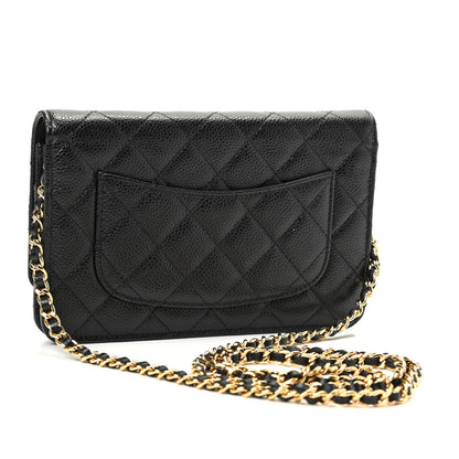 Chanel Caviar Quilted Wallet On Chain WOC Black 3 of 11
