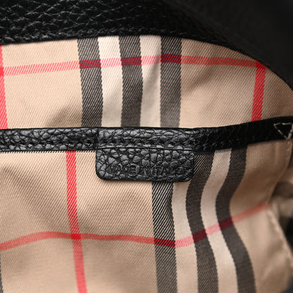 Burberry London Grainy Calfskin Medium Cale Hobo Black 7 of 10