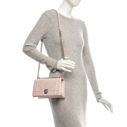 Christian Dior Patent Micro-Cannage Small Diorama Flap Bag Rose 2 of 6