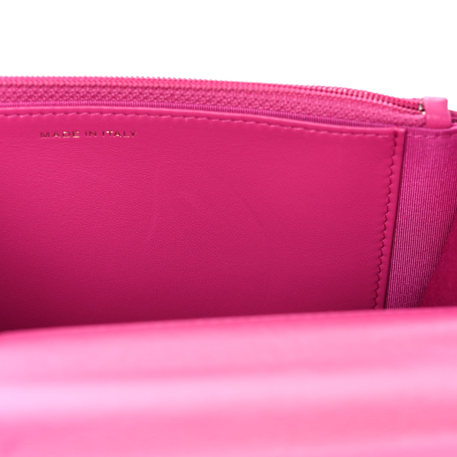 Chanel Wool Tweed Lambskin Quilted Chanel 19 Wallet On Chain WOC and Coin Purse Fuchsia 12 of 12