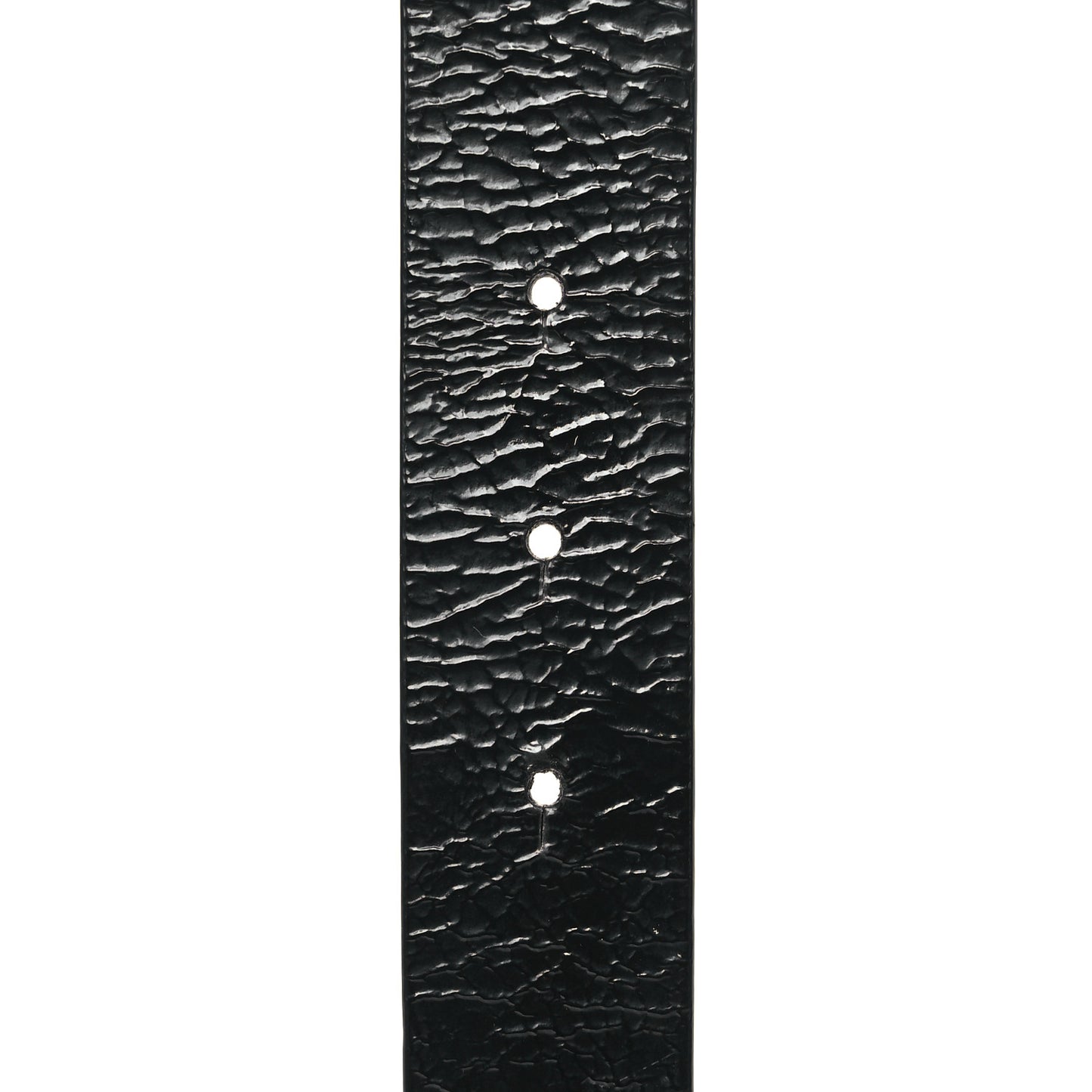 Glazed Calfskin CC Belt 80 32 Black
