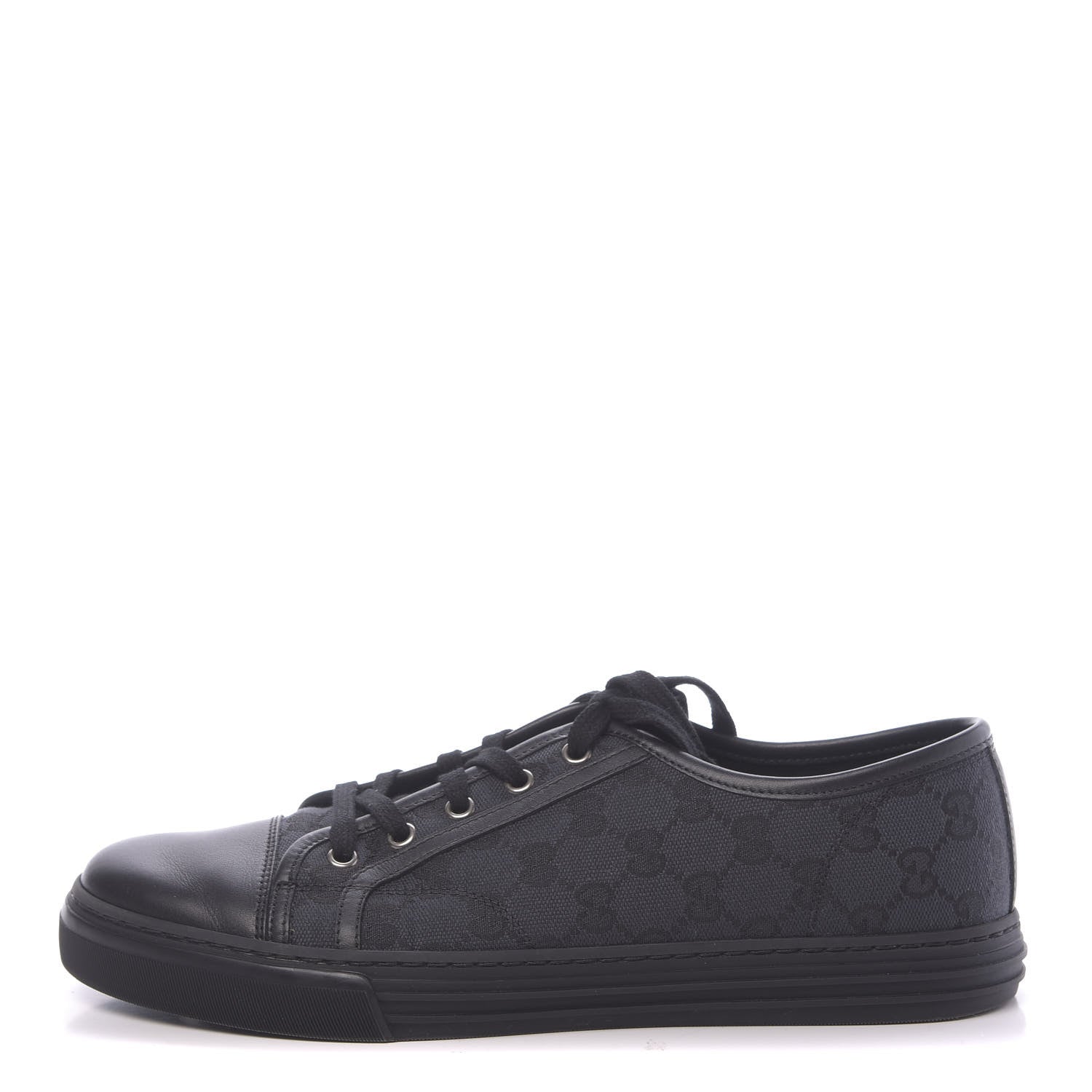 Gucci Monogram Mens Sneakers 8 Black Piombo 1 of 8