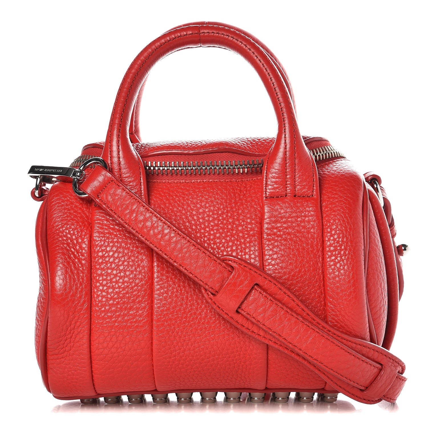 Alexander Wang Pebbled Lambskin Mini Rockie Red Rhodium Hardware 1 of 9