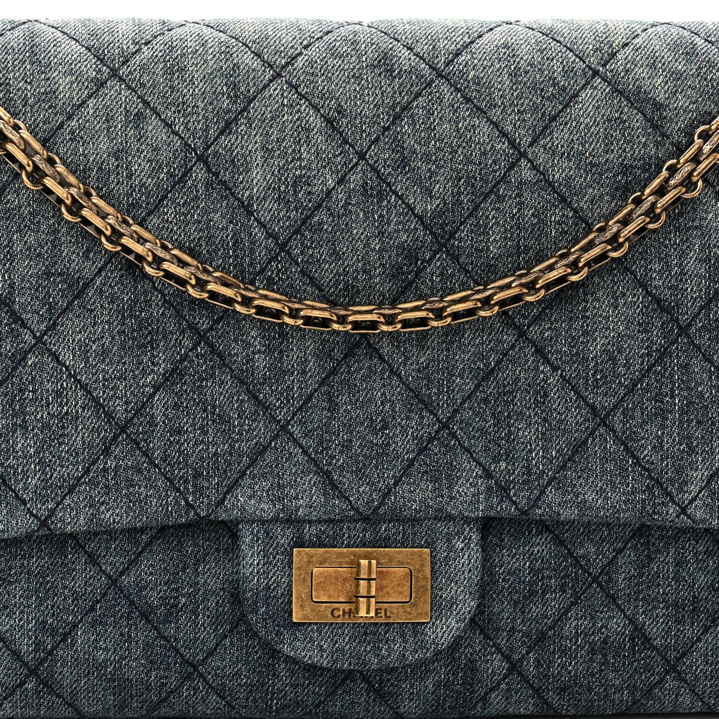 Denim Quilted 2.55 Reissue 226 Flap Dark Blue