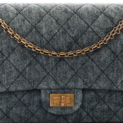 Chanel Denim Quilted 2.55 Reissue 226 Flap Dark Blue 8 of 10