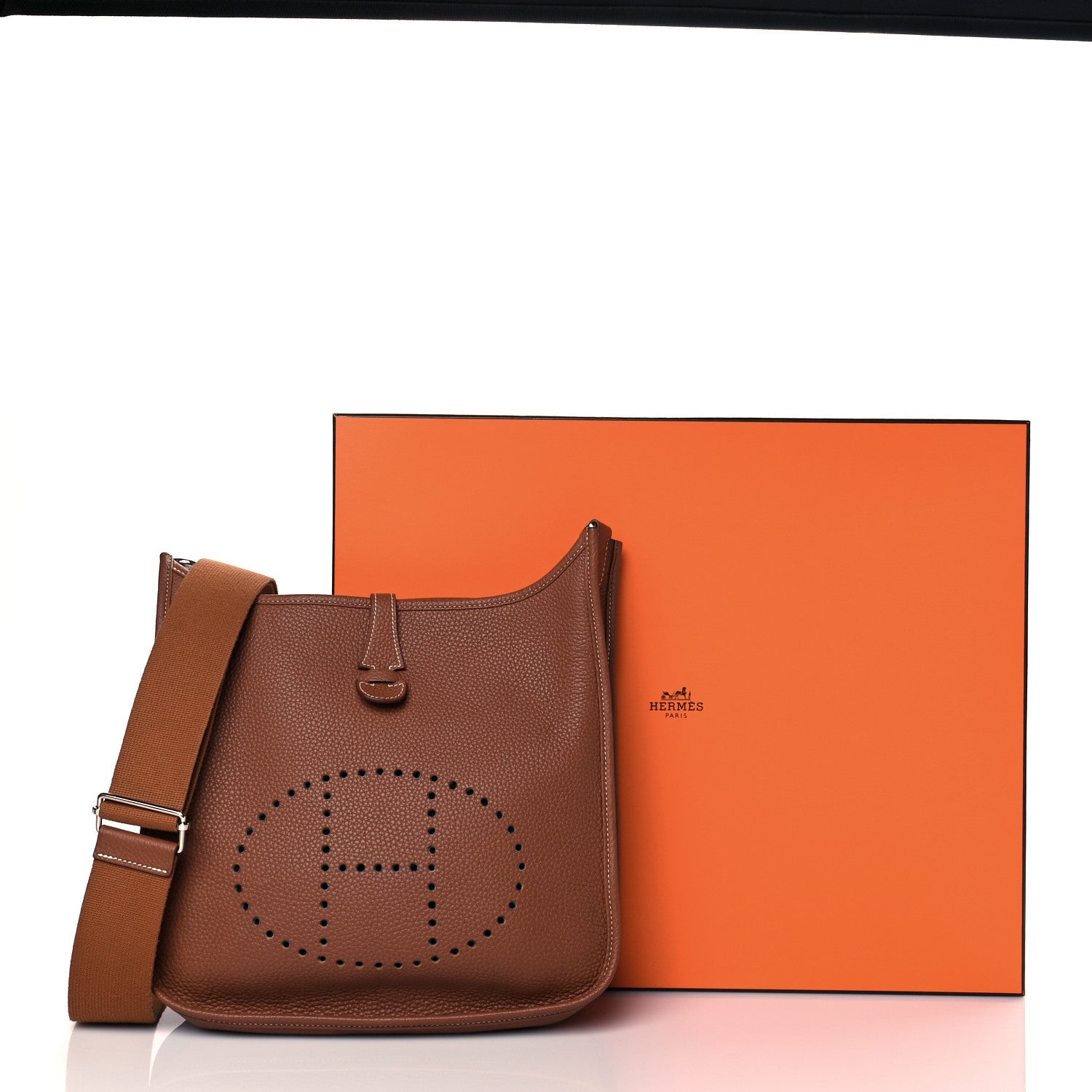 Hermes Taurillon Clemence Evelyne III GM Gold 11 of 11