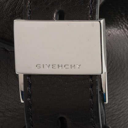 Givenchy Textured Calfskin Small Pandora Pure Flap Bag Black 8 of 10