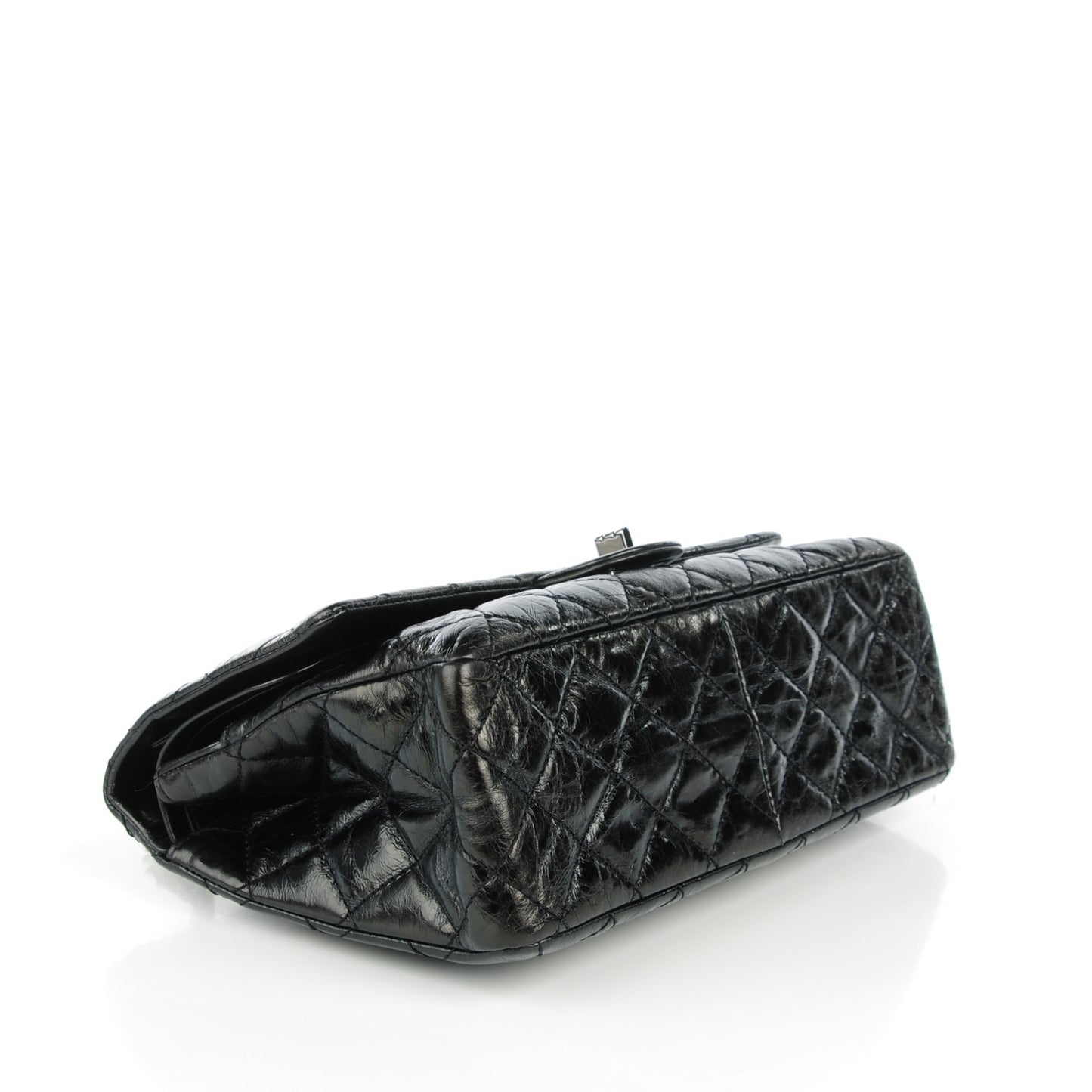 CHANELGlazed Calfskin Quilted 2.55 Reissue 226 Flap Black