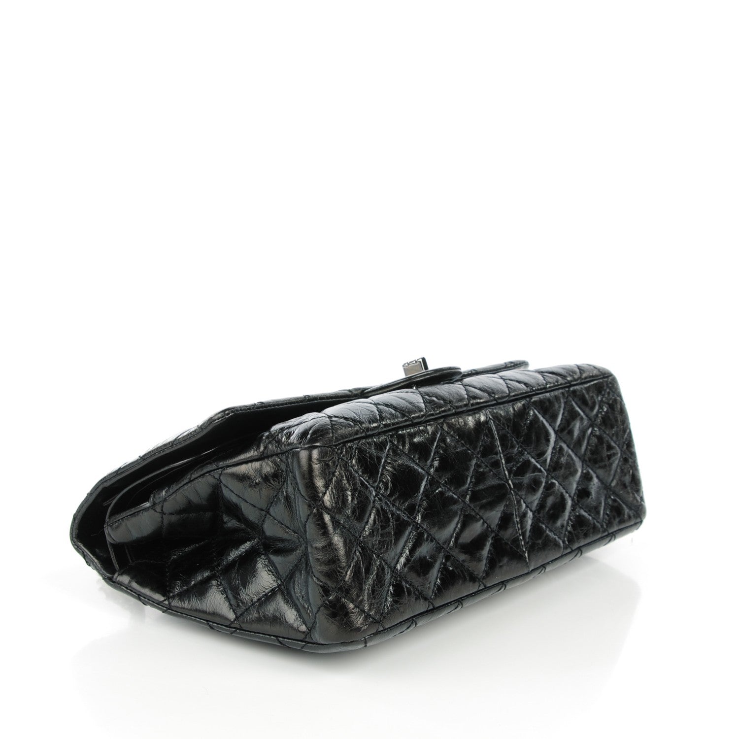 Chanel CHANELGlazed Calfskin Quilted 2.55 Reissue 226 Flap Black 4 of 9