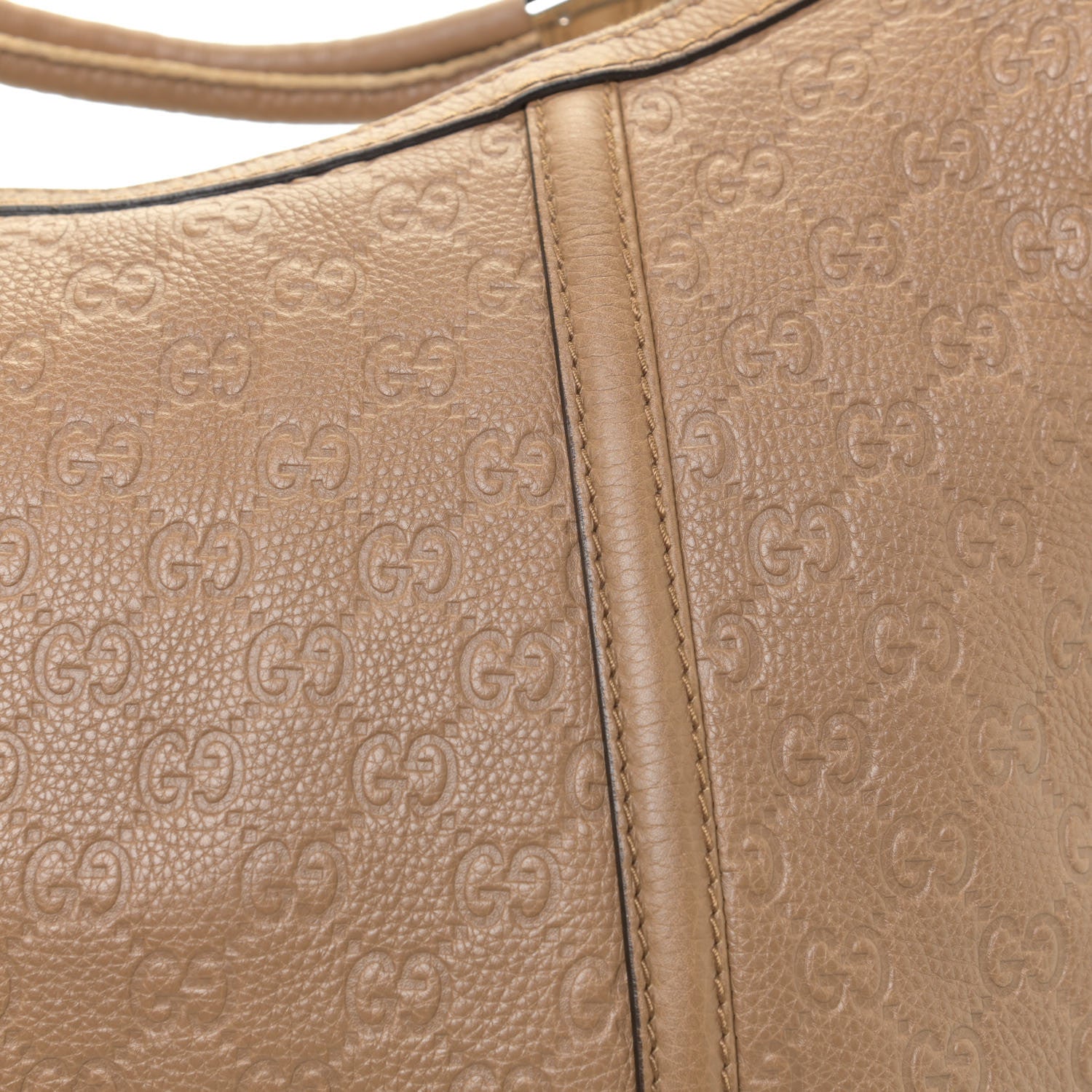 Gucci Guccissima Medium Techno Horsebit Hobo Taupe 8 of 13