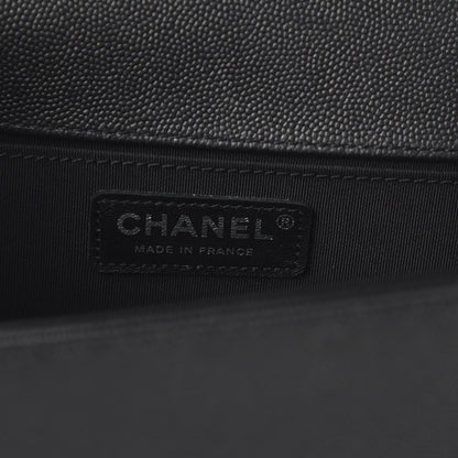 Chanel Caviar Quilted Medium Boy Flap So Black 8 of 10
