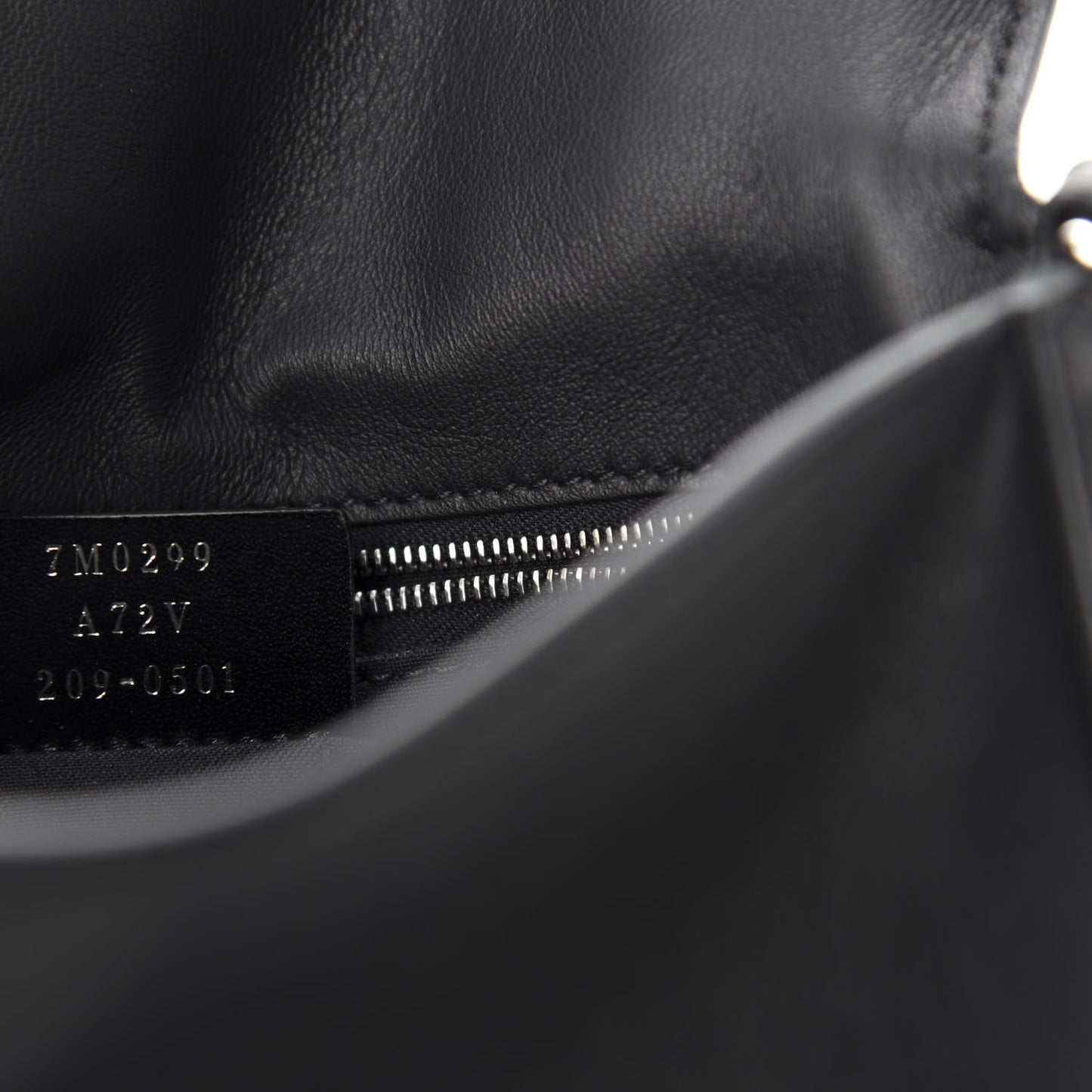 Nappa FF 1974 Embossed Mini Expandable Flap Bag Black
