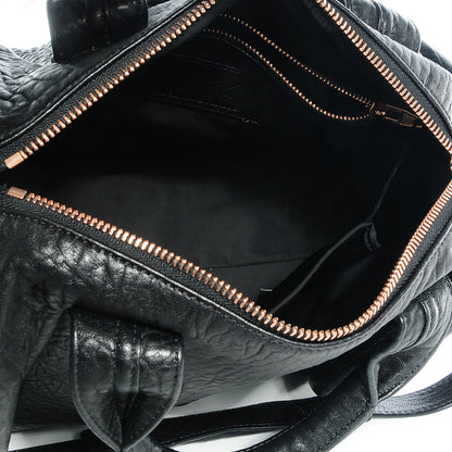 Alexander Wang Pebbled Lambskin Rocco Black with Rose Gold Hardware 5 of 7