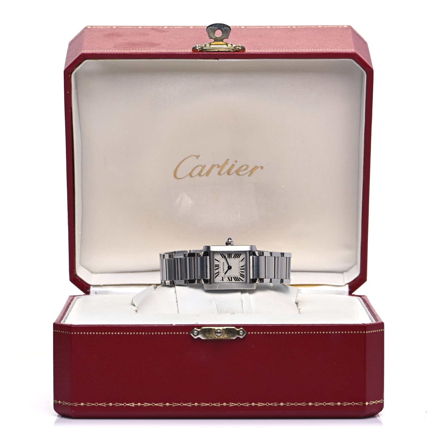 Stainless Steel 20mm Tank Francaise Quartz Watch