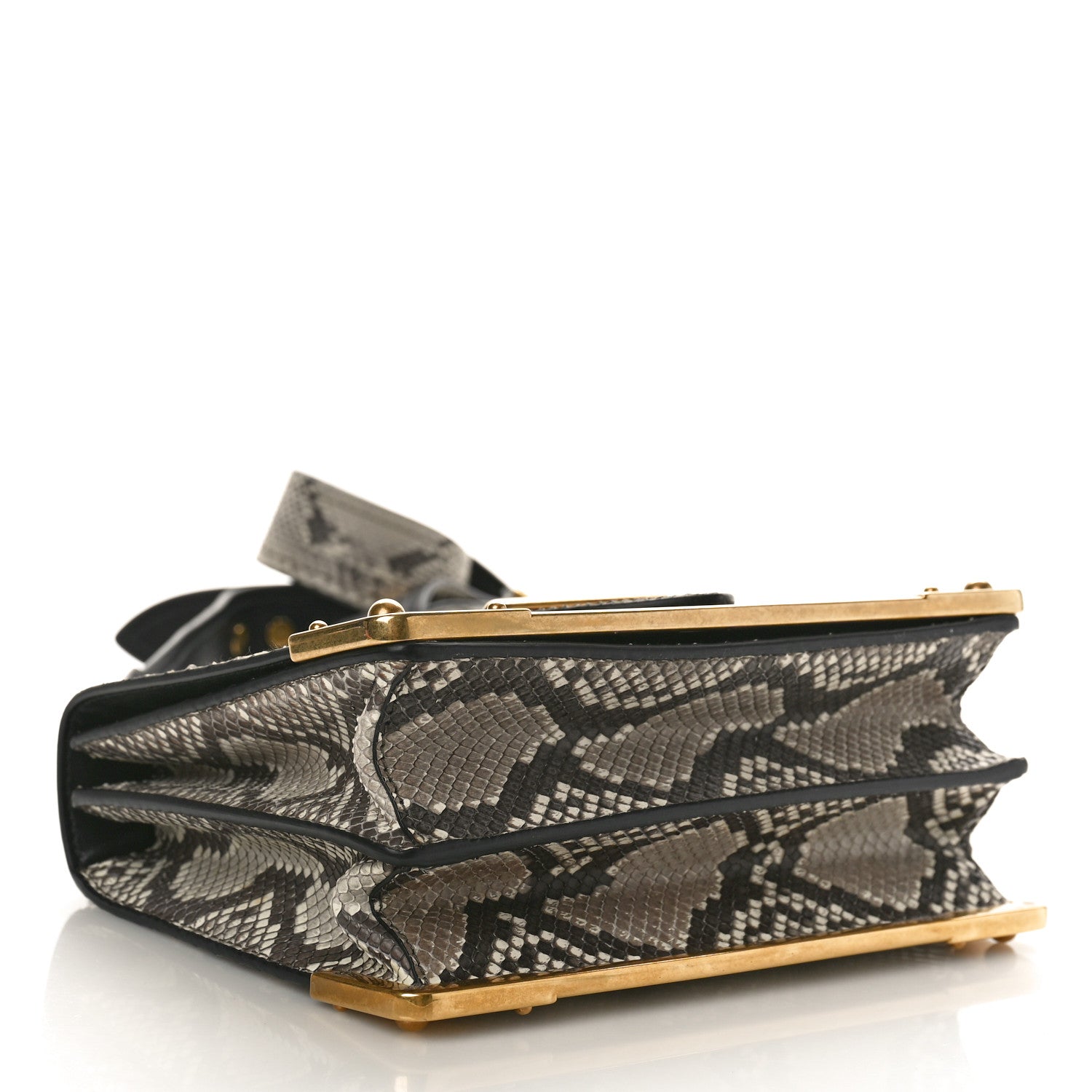 Prada Snakeskin Cahier Bag Roccia 4 of 10