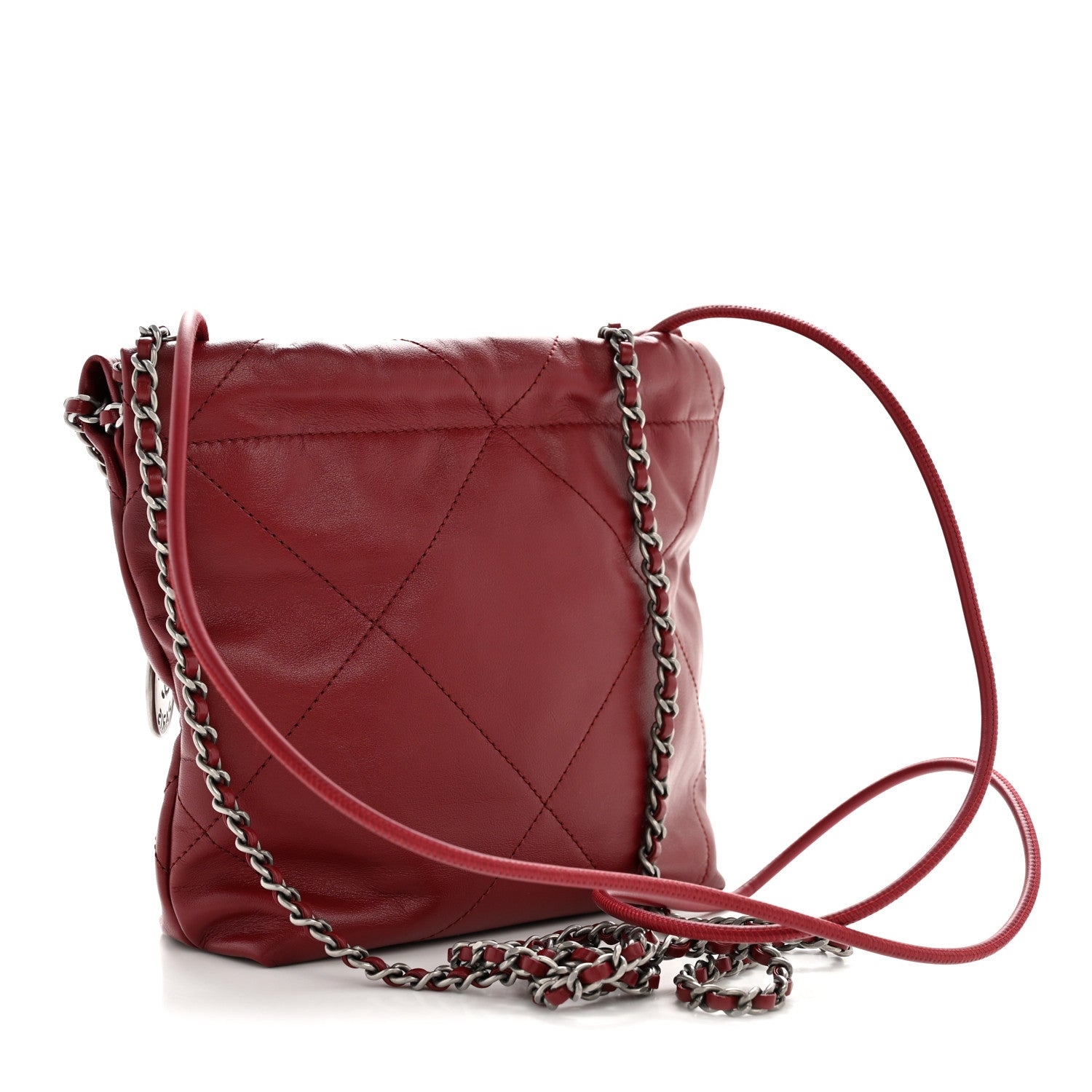 Chanel Shiny Calfskin Quilted Mini Chanel 22 Red 1875589