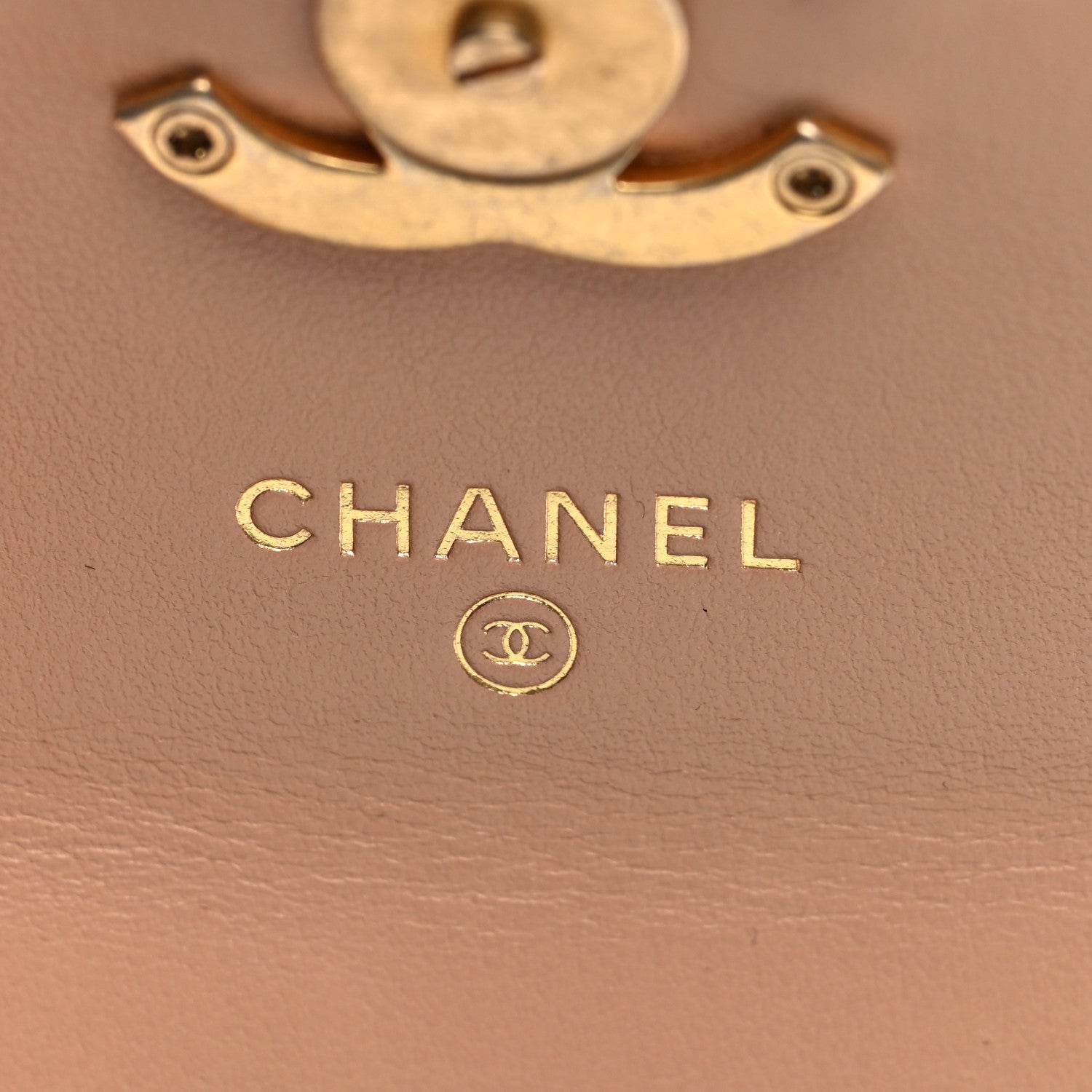 Chanel Calfskin Quilted Perfect Fit Coin Purse With Chain Beige 5 of 10