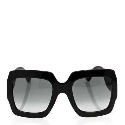 Gucci Square Frame Glitter GG0102S Sunglasses Black 2 of 8