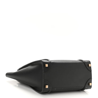 Celine Smooth Calfskin Micro Luggage Black 4 of 8