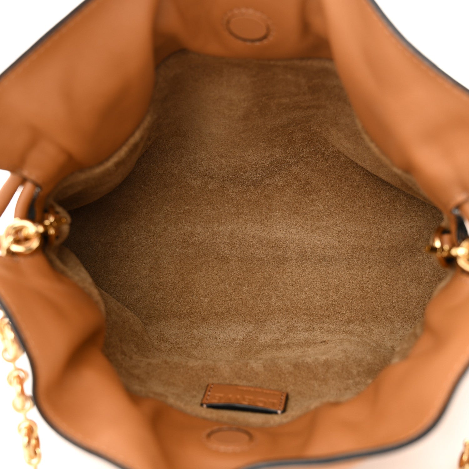 Loewe Nappa Calfskin Mini Flamenco Knot Clutch With Chain Warm Desert 5 of 11