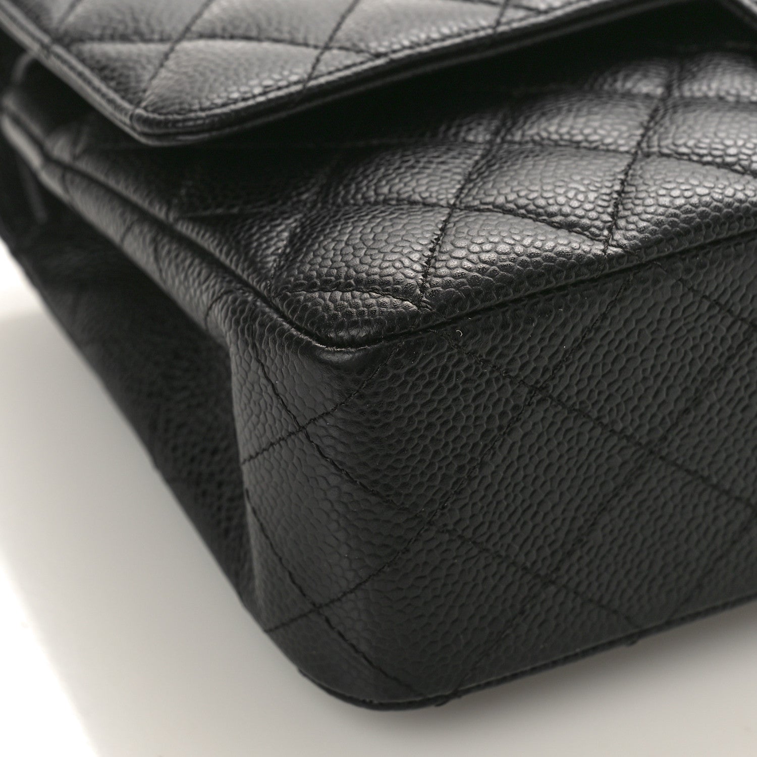 Chanel Caviar Quilted Medium Double Flap Black 8 of 9