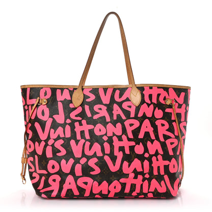 Louis Vuitton Monogram Graffiti Neverfull GM Fuchsia 1 of 11
