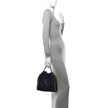 Stella McCartney Shaggy Deer Mini Falabella Fold Over Tote Navy 2 of 10