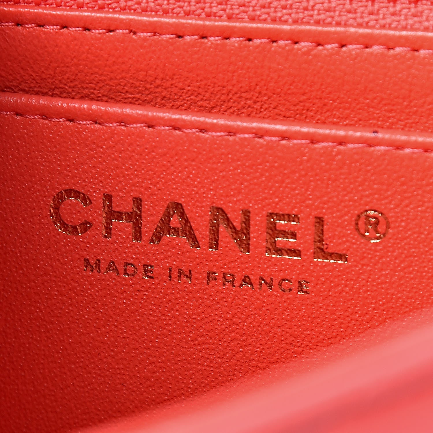 Chanel Lambskin Quilted Mini Square Flap Red 7 of 11