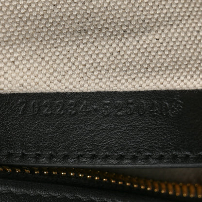 Gucci Calfskin GG Matelasse Shoulder Bag Black Natural 7 of 10
