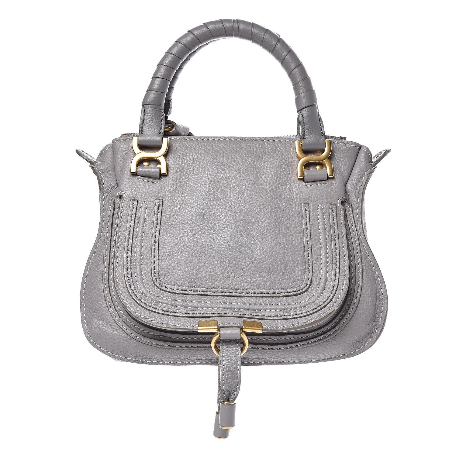 Chloe Calfskin Mini Marcie Satchel Cashmere Grey 1 of 8