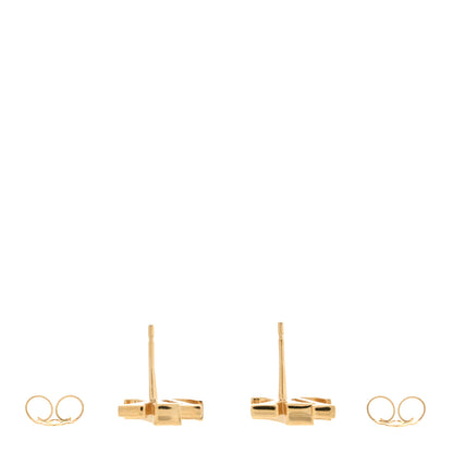 Louis Vuitton Metal Enamel LV Iconic Earrings Gold 3 of 6