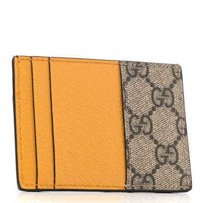 Gucci GG Supreme Monogram Neo Vintage Card Holder Beige Crop New Acero 3 of 7