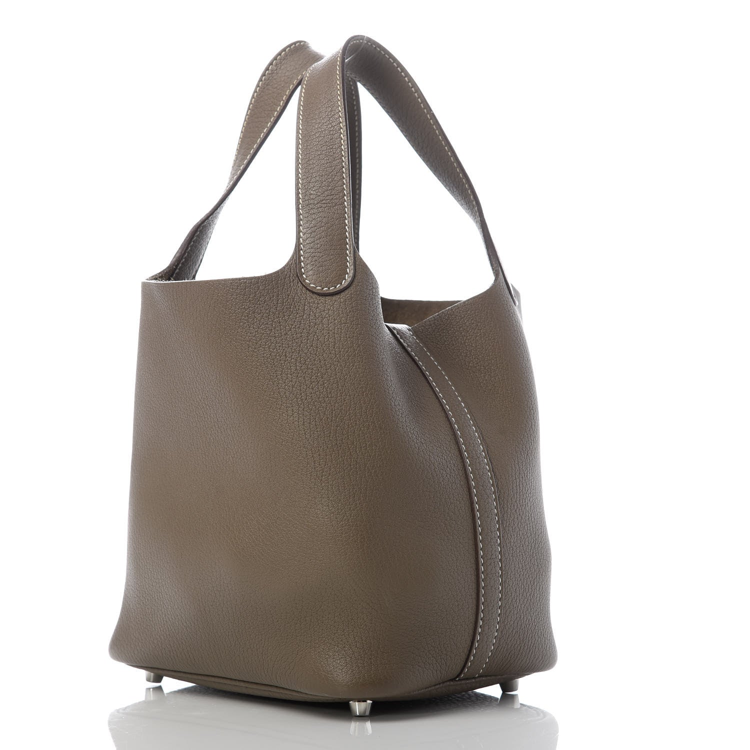 Hermes Taurillon Clemence Picotin Lock 18 PM Etoupe 3 of 10