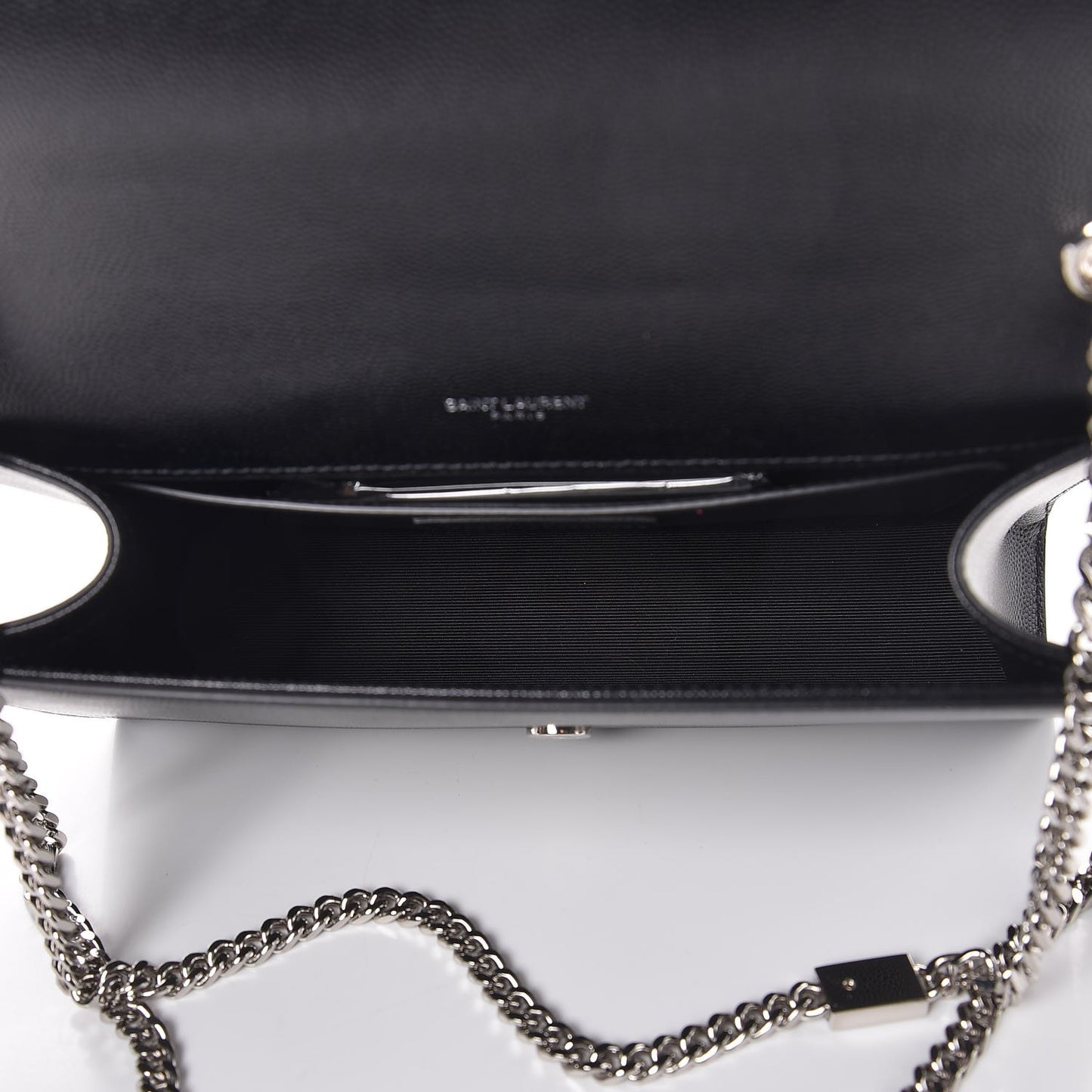 Grain De Poudre Medium Classic Monogram Kate Satchel Black