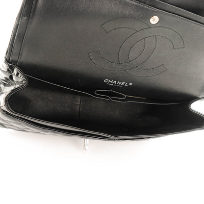 Chanel Patent Quilted Jumbo Double Flap Black 5 of 7