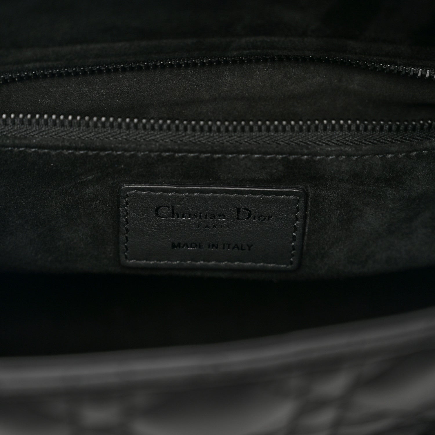 Christian Dior Ultra Matte Calfskin Cannage Medium Lady Dior Black 6 of 8