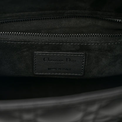 Christian Dior Ultra Matte Calfskin Cannage Medium Lady Dior Black 6 of 8