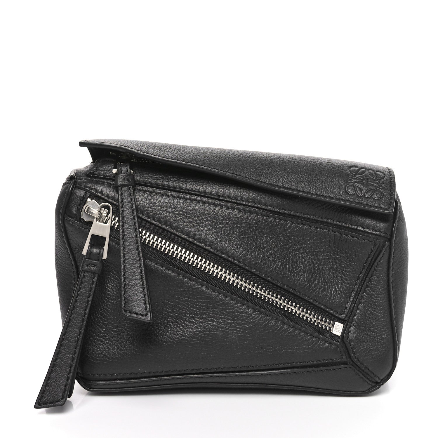 Loewe Calfskin Mini Puzzle Bumbag Black 1 of 9