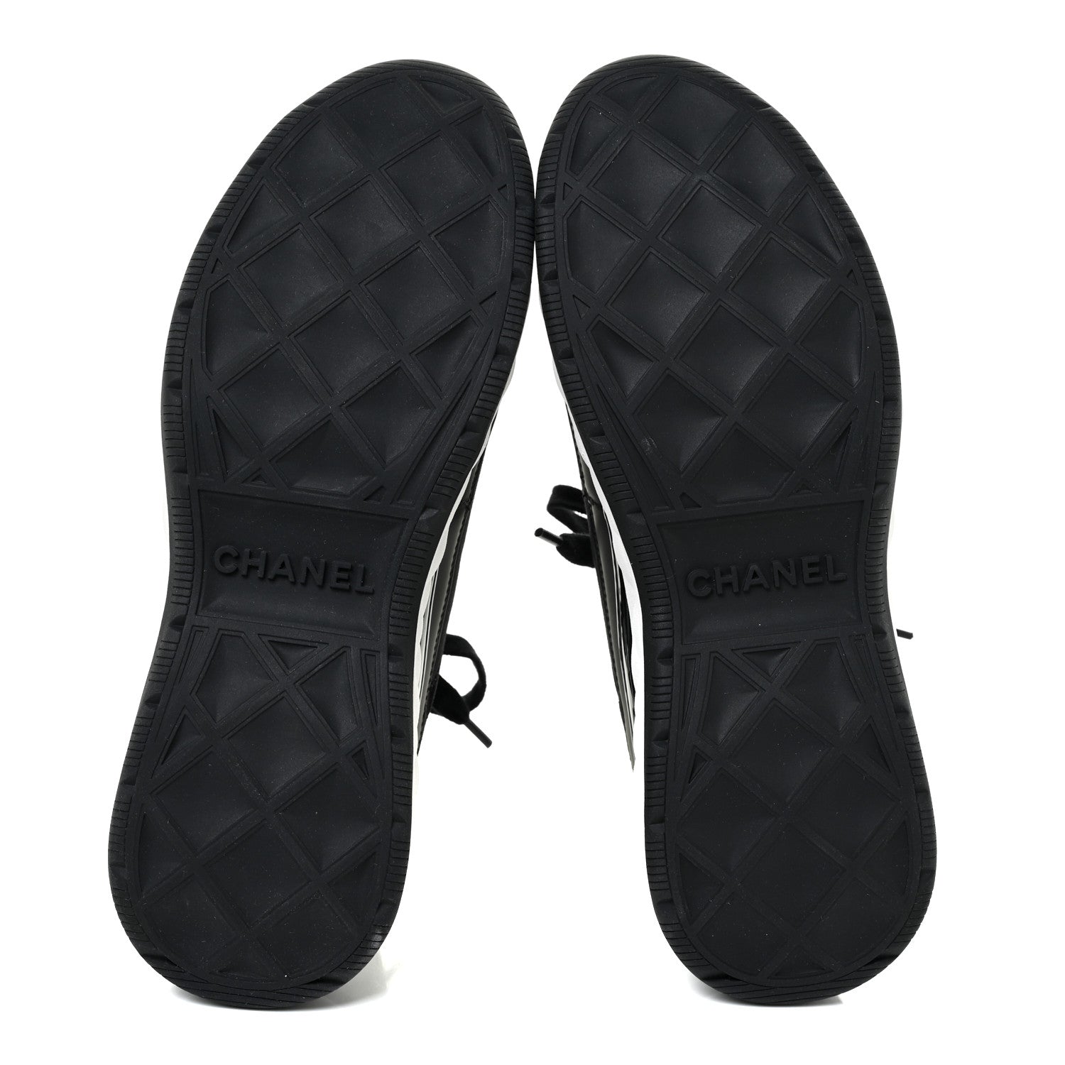 Chanel Velvet Calfskin Mixed Fibers CC Sneakers 40.5 Black 6 of 9
