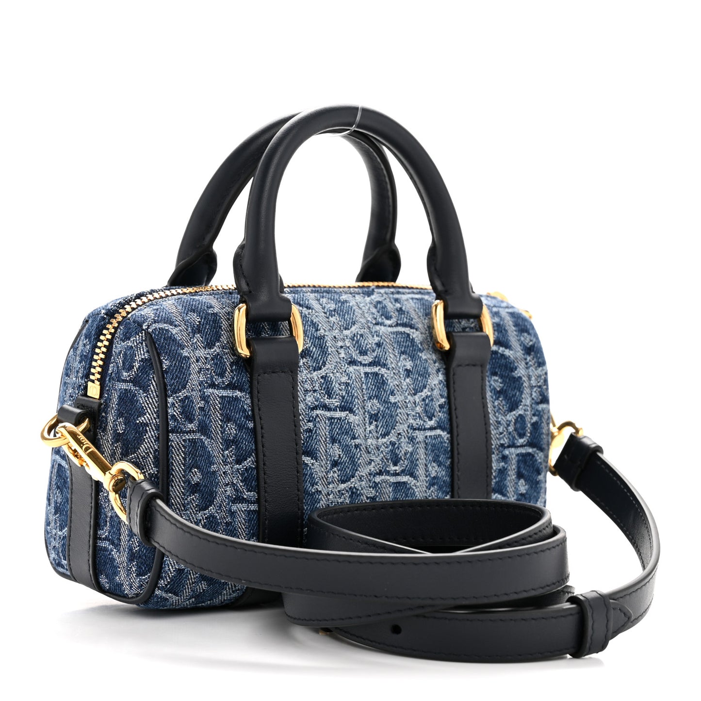 Denim Oblique Nano Groove 17 Bag Blue