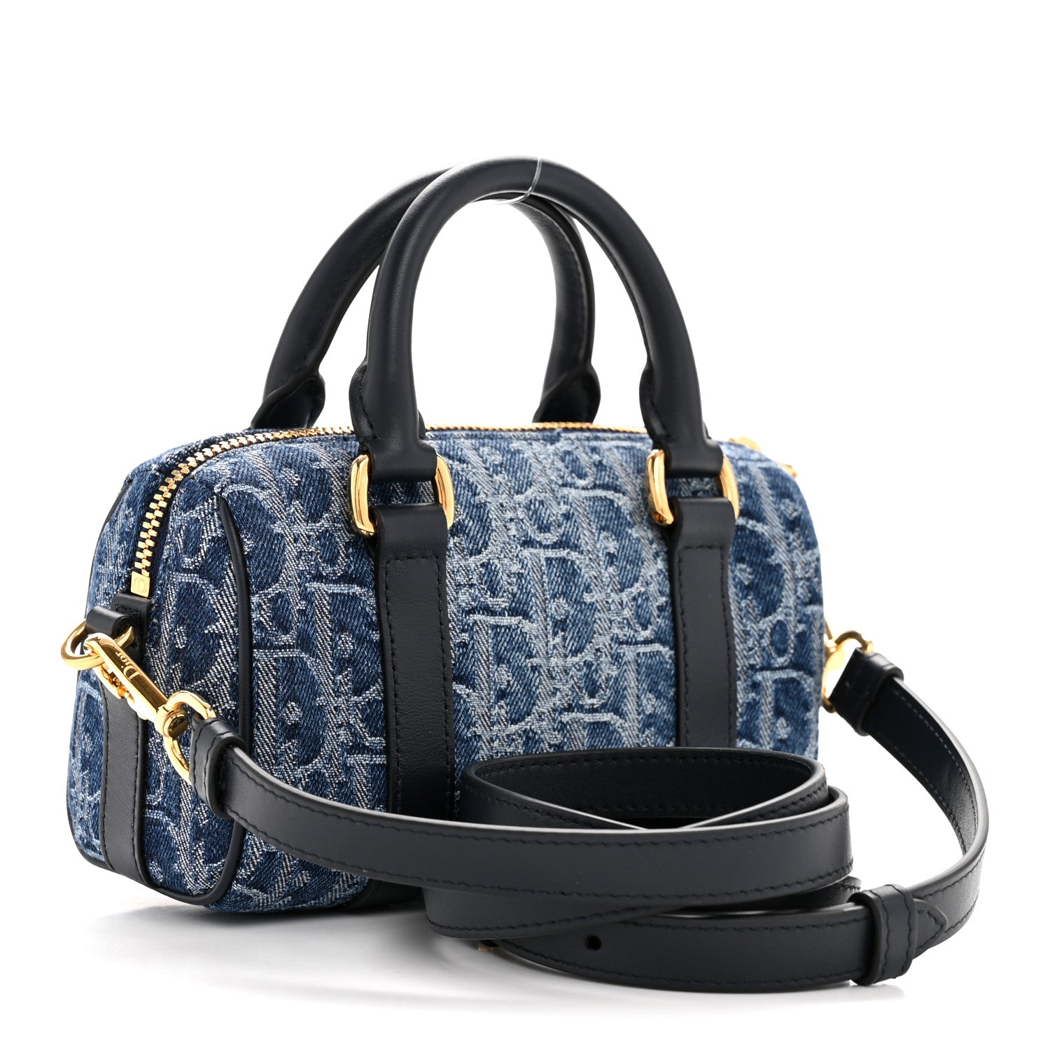 Christian Dior Denim Oblique Nano Groove 17 Bag Blue 3 of 11